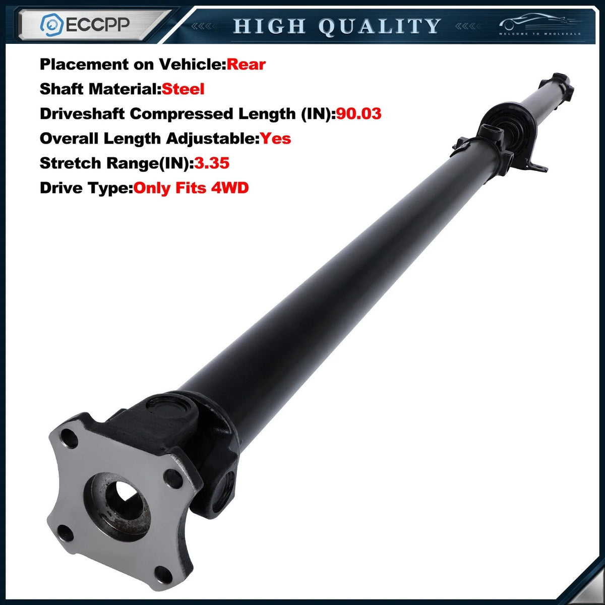 ECCPP Rear Side Driveshaft Prop Shaft Assembly for Ford F-150 2009 2010-2011 4WD 6B93BC-57 [1]