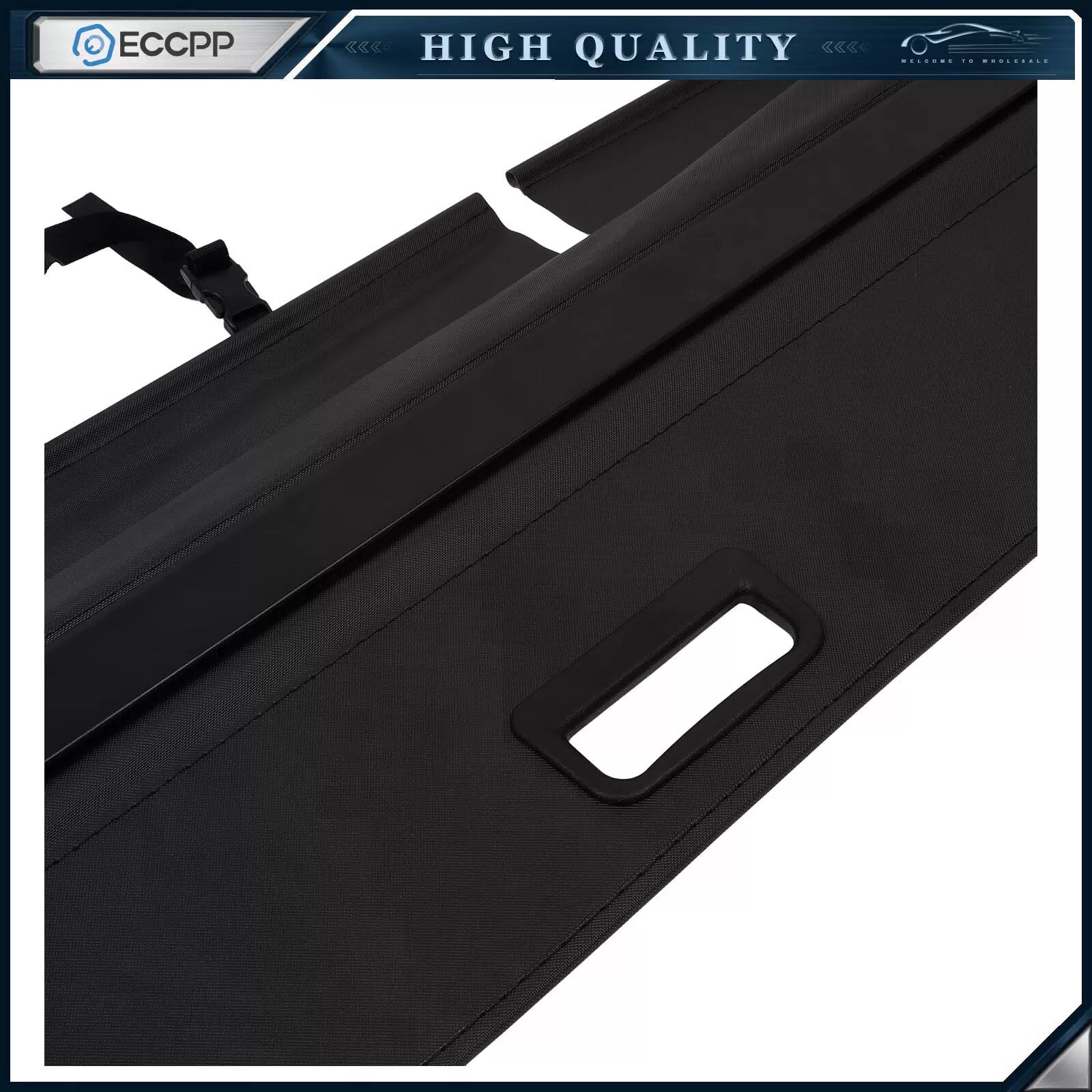 ECCPP Retractable Rear Cargo Cover Luggage Shade Shield For 2007-2015 Audi Q7 6B93BC-57 [5]