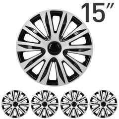 ECCPP Set of 4 Hub Caps with Universal Snap-On Retention Rings For 15 inch Rims KOEEP [2]