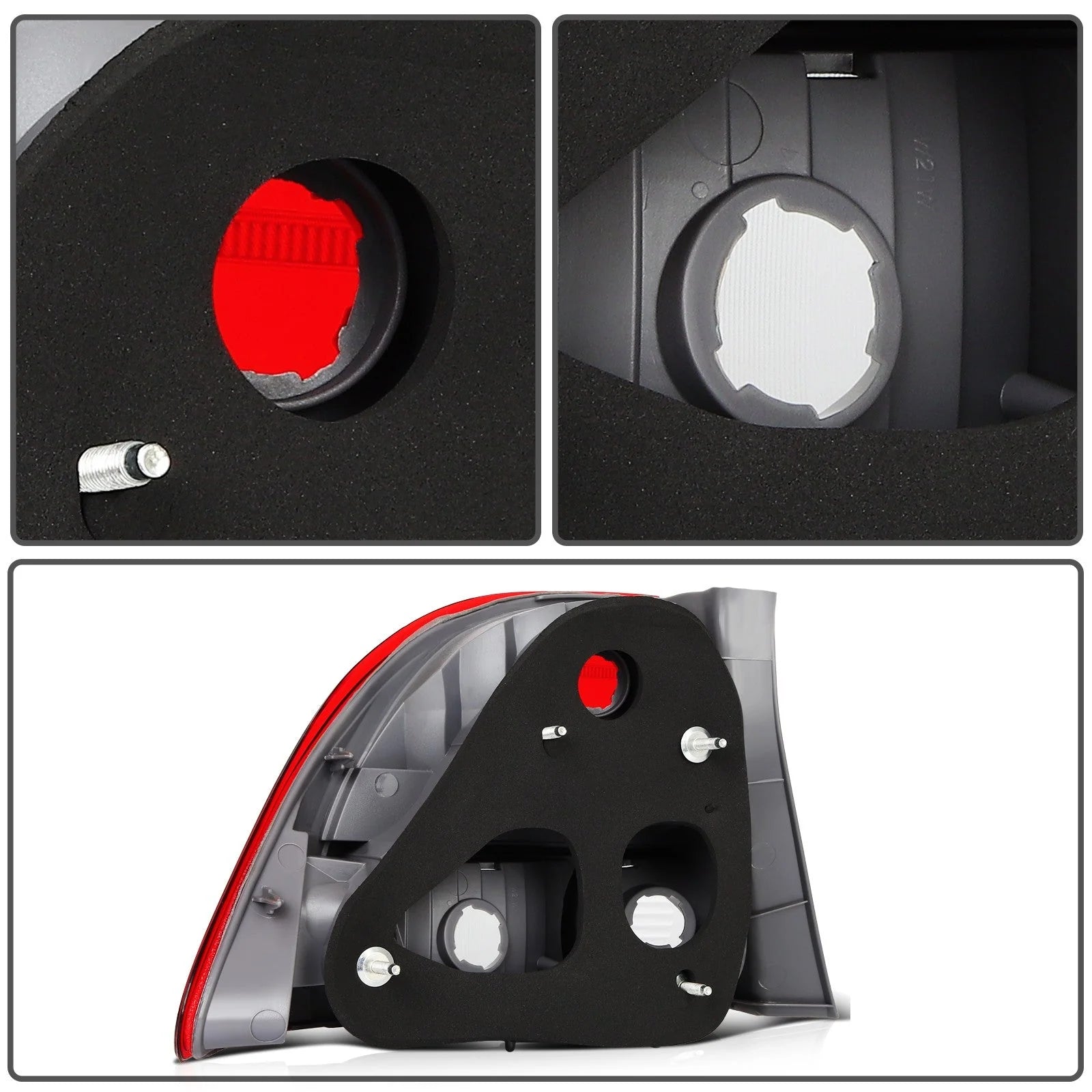ECCPP Tail Lights Assembly For 2006-2008 Honda Civic 1.8L 2.0L Rear Pair 6B93BC-57 [8]