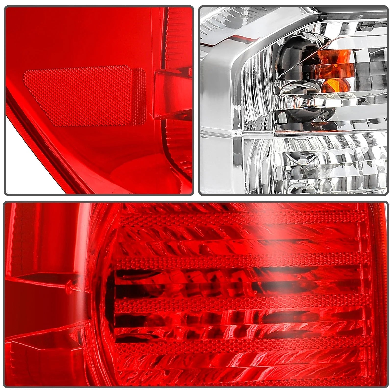 ECCPP Tail Lights Assembly For 2007-2013 Toyota Tundra Rear Pair Brake Lamps 6B93BC-57 [10]
