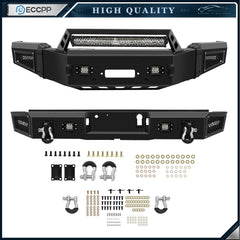 ECCPP Texture Steel Front / Rear Bumper W/Winch Plate For 2018-2020 Ford F 150 6B93BC-57 [2]