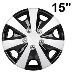 ECCPP (4) Wheel Hub Caps Fits 15 inch Tire Wheel Covers Snap On Car Truck SUV KOEEP [2]