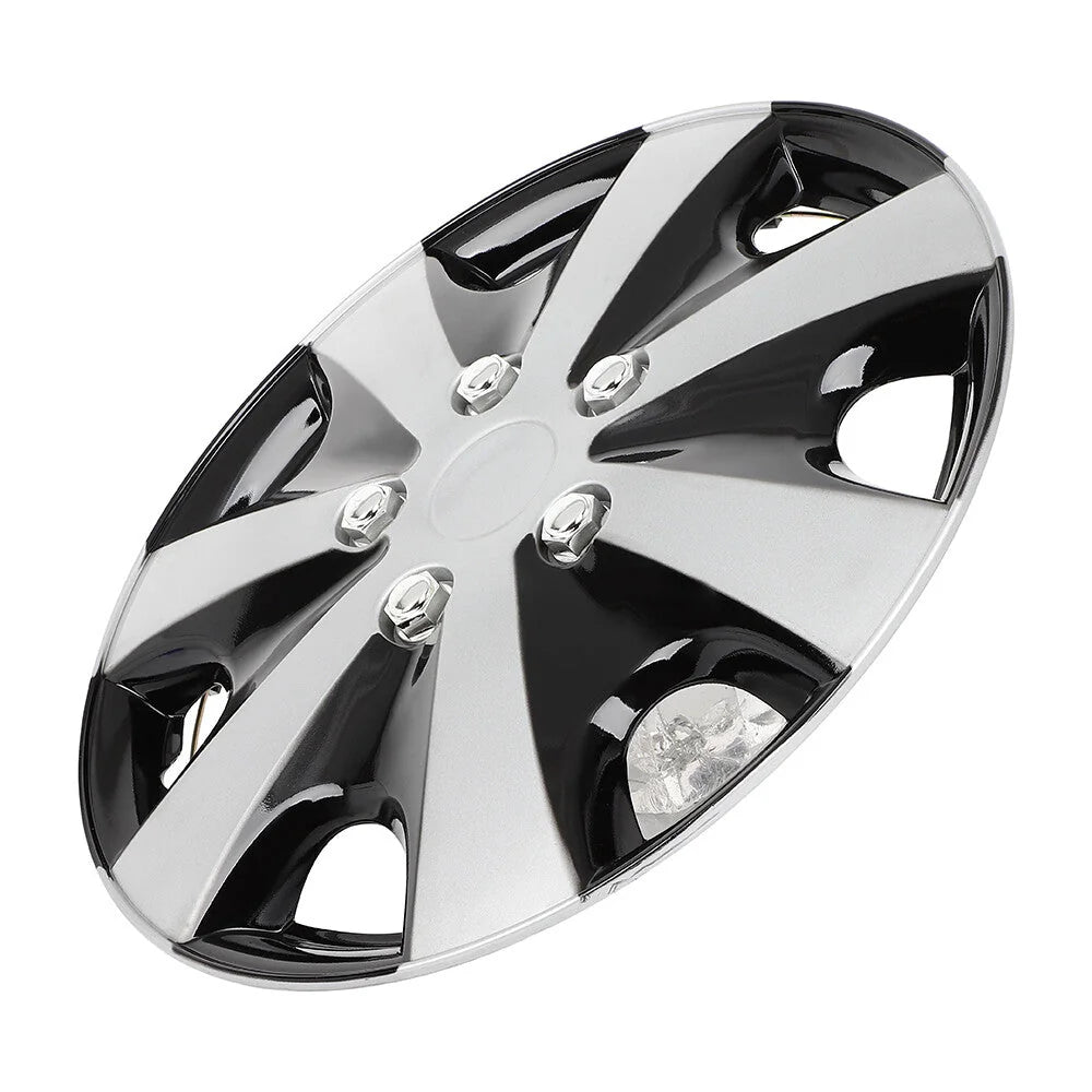 ECCPP (4) Wheel Hub Caps Fits 15 inch Tire Wheel Covers Snap On Car Truck SUV KOEEP [6]