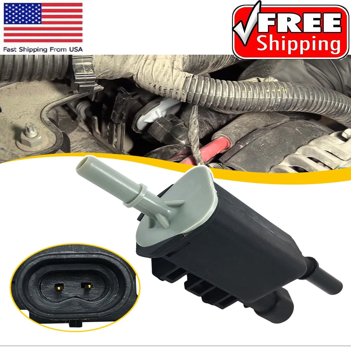 EVAP Vapor Canister Purge Solenoid Valve Isuzu For Saab Pontiac Saturn12597341 6B93BC-57 [8]