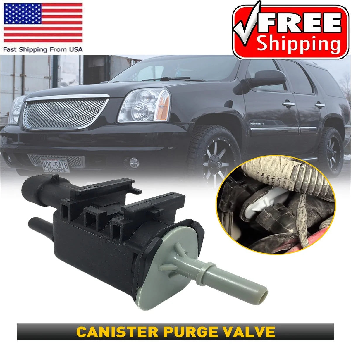 EVAP Vapor Canister Purge Solenoid Valve Isuzu For Saab Pontiac Saturn12597341 6B93BC-57 [9]