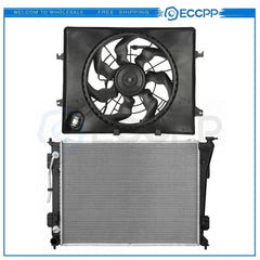 Electric Engine Radiator Cooling Fan Kit For 2011 2012 2013 Kia Optima [1]