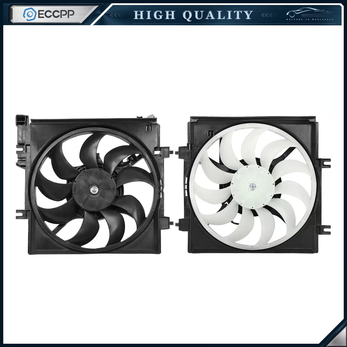 Electric Radiator Condenser Cooling Fan Assembly For 2008-2011 Subaru Impreza 6B93BC-57 [1]
