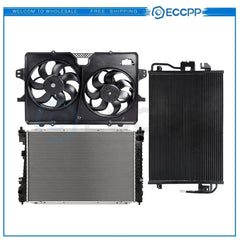 Electric Radiator Condenser Cooling Fan Kit For 2008 2009 2010-2012 Ford Escape 6B93BC-57 [1]
