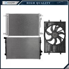 Electric Radiator Condenser Cooling Fan Kit For 2015 2016-2018 Volkswagen Golf 6B93BC-57 [1]