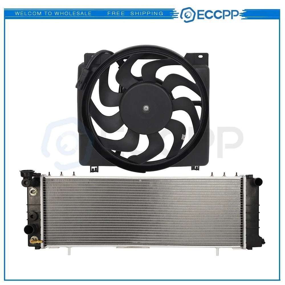 Electric Radiator Cooling Fan Kit For 1997 1998 1999 2000 2001 Jeep Cherokee 6B93BC-57 [1]