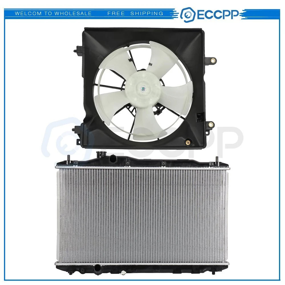 Electric Radiator Cooling Fan Kit For 2012 2013 2014 2015 Honda Civic 6B93BC-57 [1]