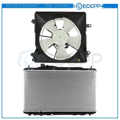 Electric Radiator Cooling Fan Kit For 2012 2013 2014 2015 Honda Civic 6B93BC-57 [1]