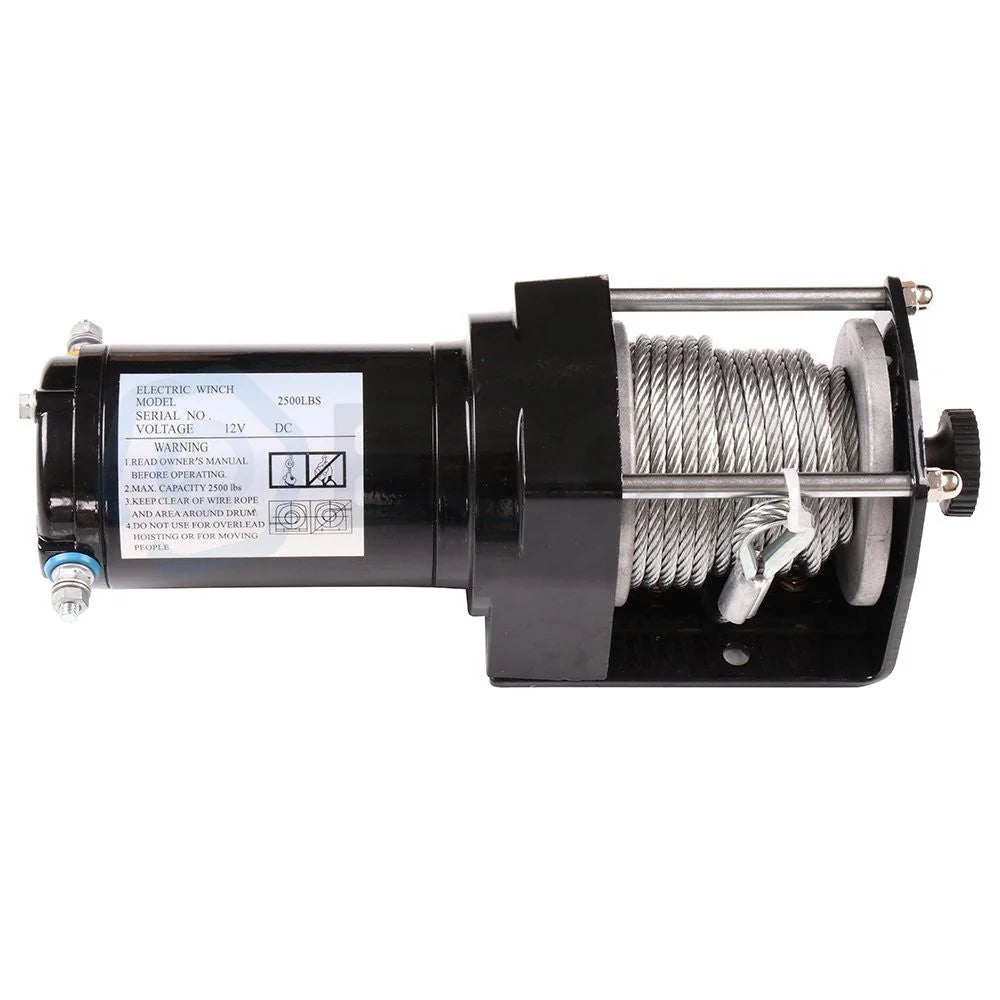 Electric Winch Towing Trailer 2500LBS 9.2m Steel Cable For 07-20 Jeep Wrangler 6B93BC-57 [10]