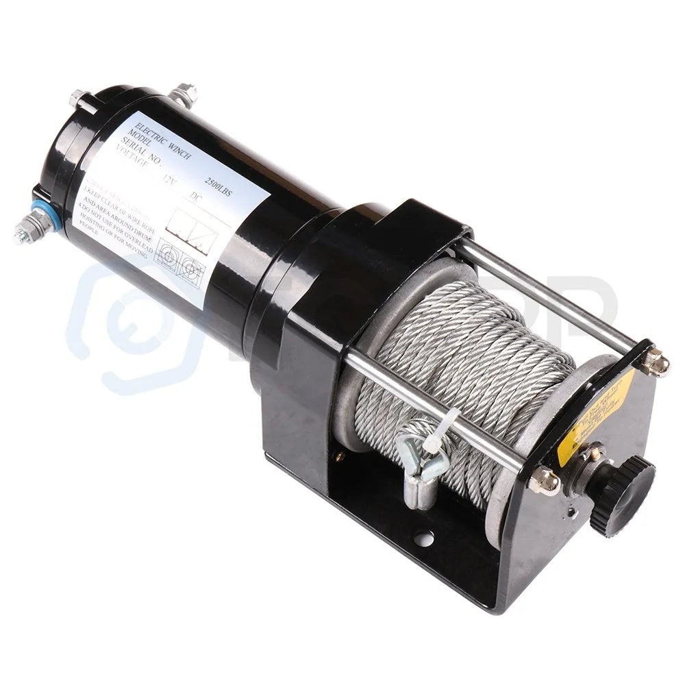 Electric Winch Towing Trailer 2500LBS 9.2m Steel Cable For 07-20 Jeep Wrangler 6B93BC-57 [11]
