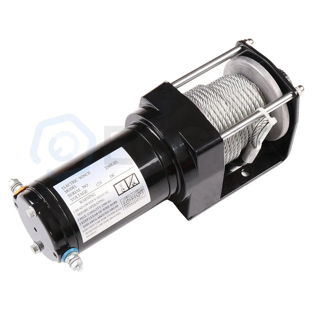 Electric Winch Towing Trailer 2500LBS 9.2m Steel Cable For 07-20 Jeep Wrangler 6B93BC-57 [6]