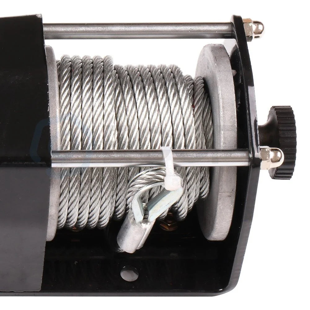 Electric Winch Towing Trailer 2500LBS 9.2m Steel Cable For 07-20 Jeep Wrangler 6B93BC-57 [8]
