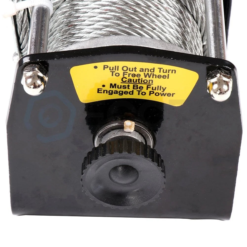 Electric Winch Towing Trailer 2500LBS 9.2m Steel Cable For 07-20 Jeep Wrangler 6B93BC-57 [9]