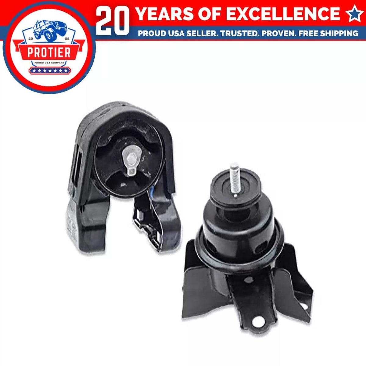 Engine Motor Mount 2PCS Set Compatible for Hyundai Entourage 3.8L / KIA Sedona 6B93BC-57 [1]