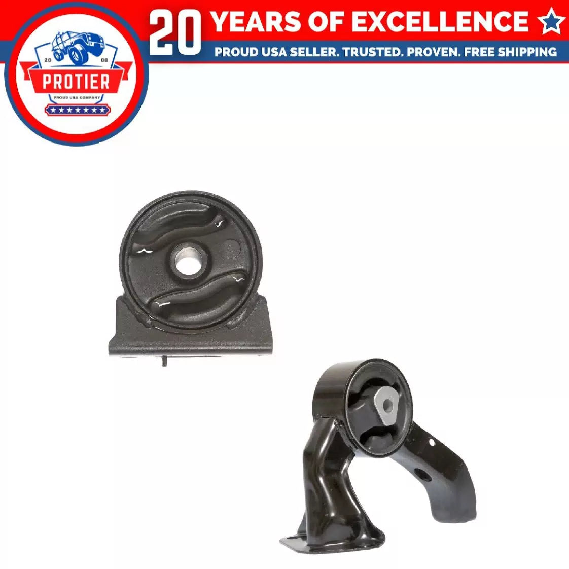 Engine Motor Mount 2PCS Set Fit 07-12 Dodge Caliber 2.0L/07-16 Jeep Compass 6B93BC-57 [1]