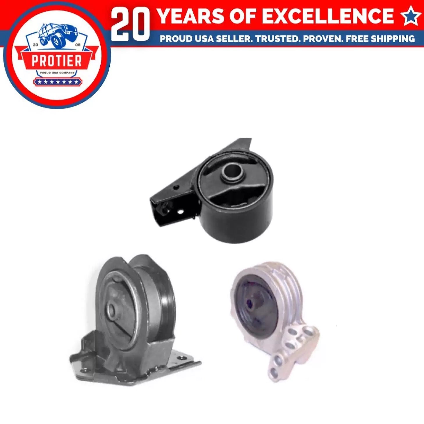 Engine Motor Mount 3PCS Compatible for Chrysler Sebring/ Dodge Avenger/ 6B93BC-57 [1]