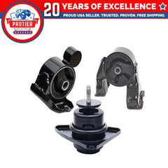 Engine Motor Mount 3PCS Set Compatible for 07-10 Hyundai Elantra 2.0L Sedan 6B93BC-57 [1]