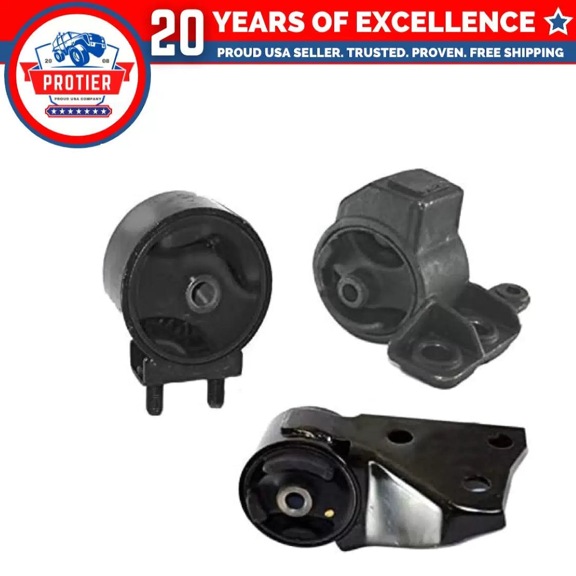 Engine Motor Mount 3PCS Set for 00-04 Kia Spectra 1.8L / 98-01 Sephia 1.8L Auto 6B93BC-57 [1]