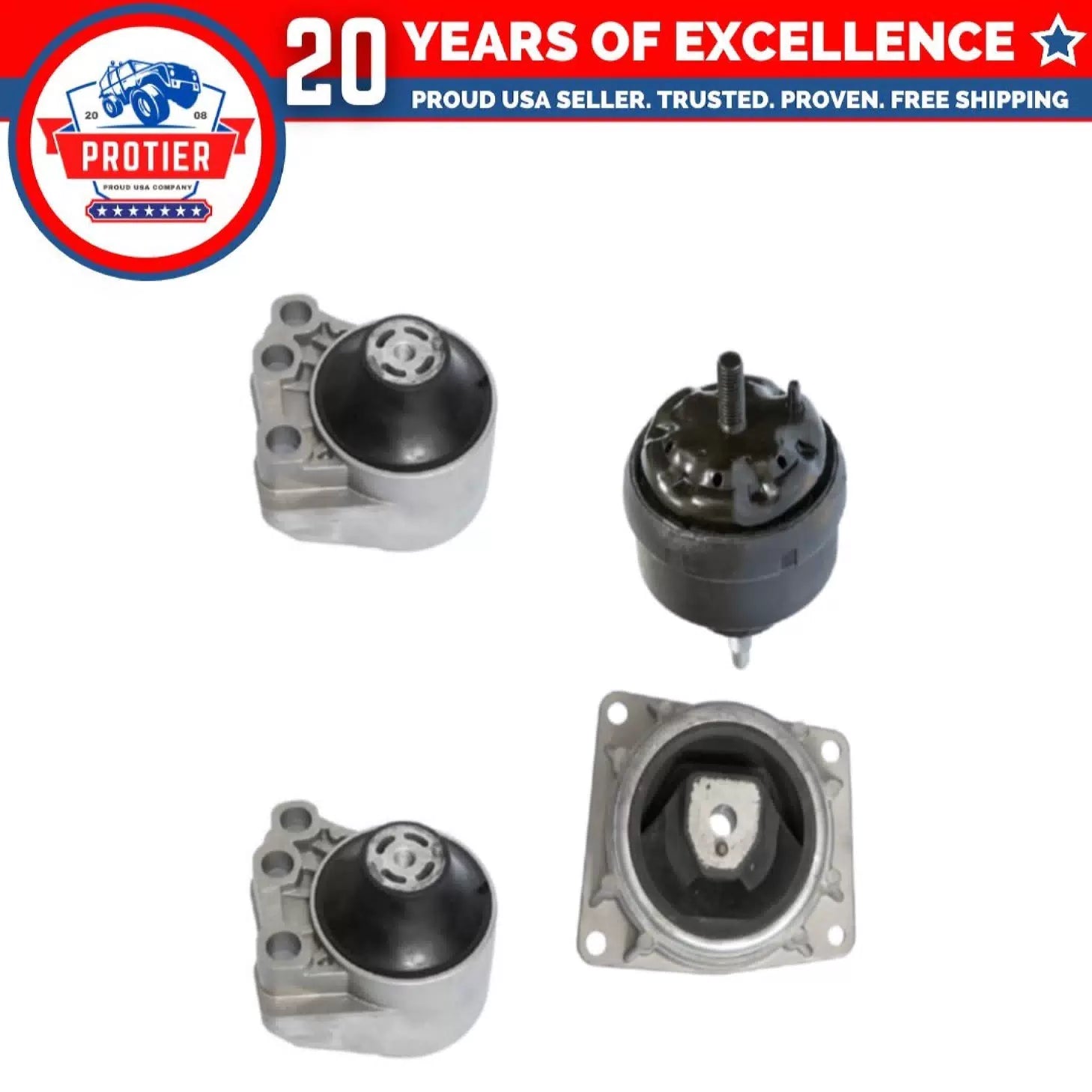Engine Motor Set 4PCS : 00-03 Saturn L200 LW200 L100 LW1 for Auto 6B93BC-57 [1]