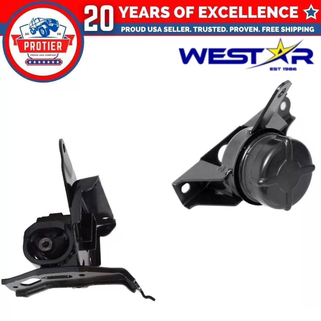 Engine Motor & Trans Mount 2PCS Set Compatible for 06-17 Toyota Yaris 1.5L 6B93BC-57 [1]