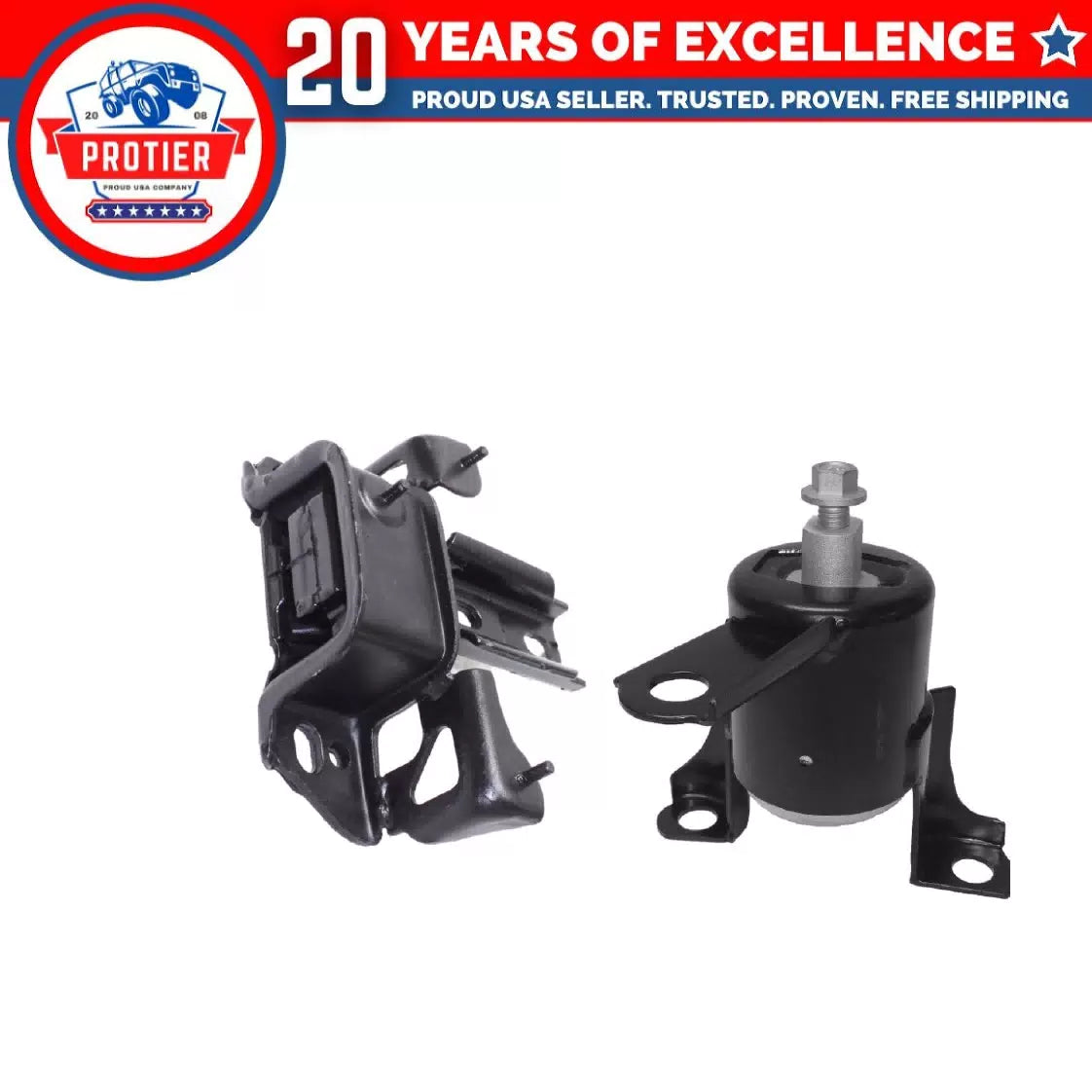 Engine Motor & Trans Mount 2PCS Set Fit 2011-2014 Mazda 2 1.5L for Auto Trans 6B93BC-57 [1]