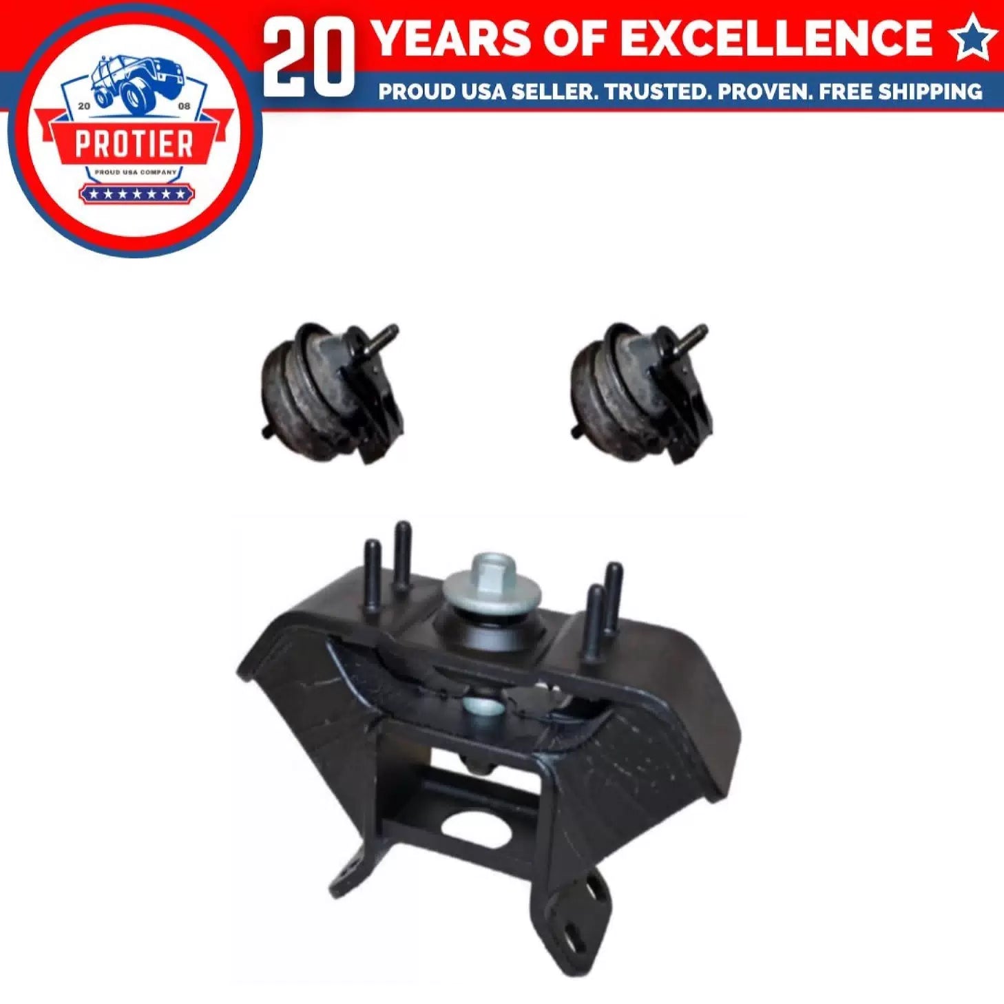 Engine Motor & Trans Mount 3PCS Set For 2005-2006 KIA Sorento 3.5L-V6 Auto Trans 6B93BC-57 [1]