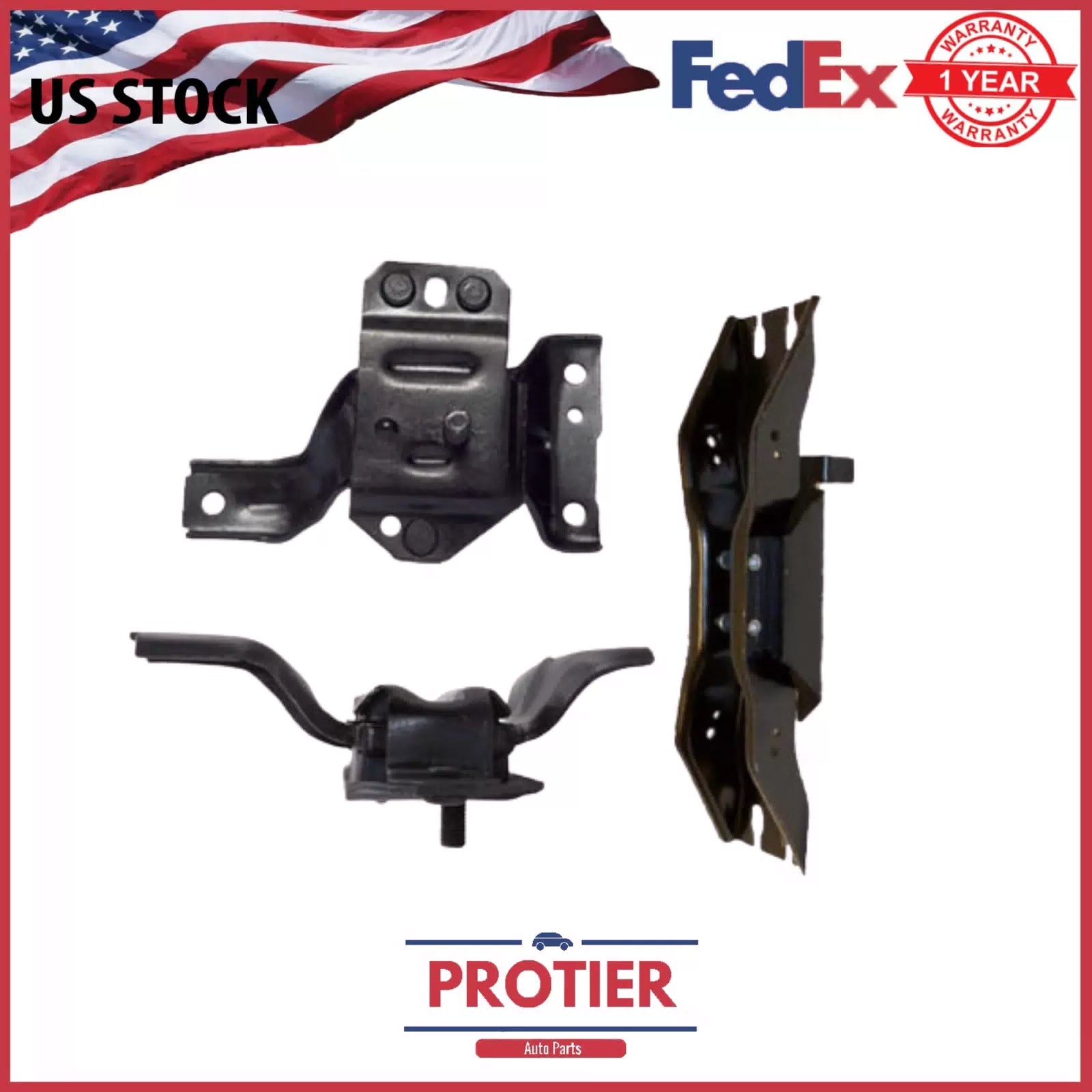 Engine Motor & Trans Mount 3PCS Set for 1999 - 2004 Ford Mustang 4.6L 6B93BC-57 [1]