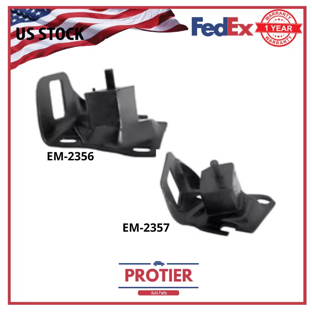 Engine Mount 2Pcs L/R for CHEVROLET L4 Cyl 2.0 OLDSMOBILE PONTIAC P Cyl 2.3 6B93BC-57 [1]