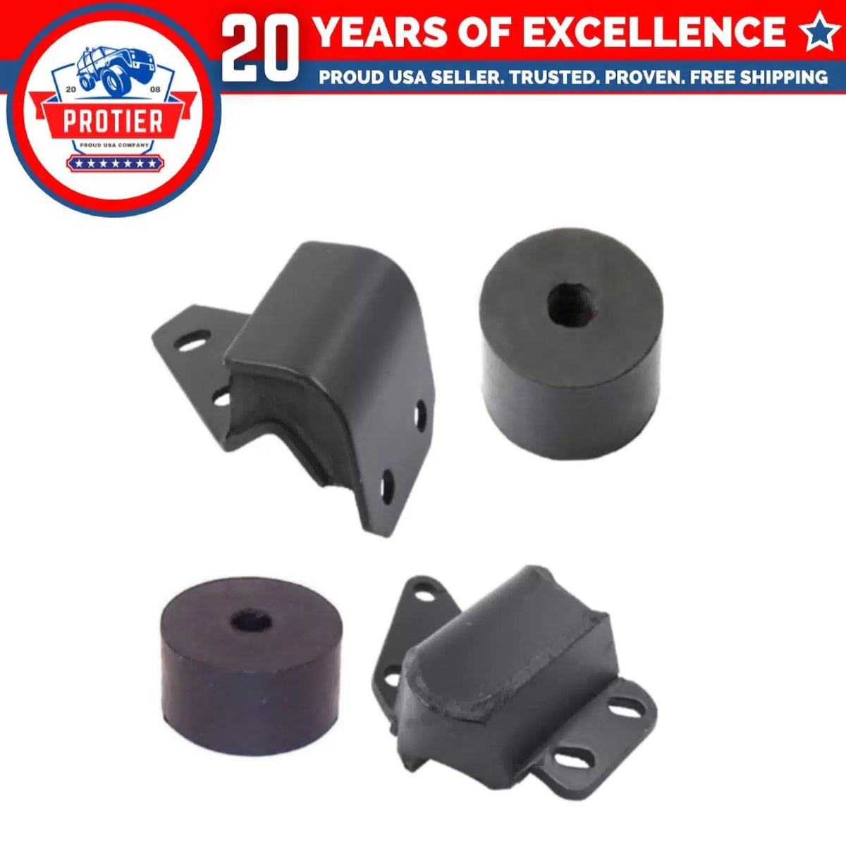 Engine & Trans Mount 4pcs for CHEVROLET PASSENGER CAR L6, V8 1958-53 6B93BC-57 [1]