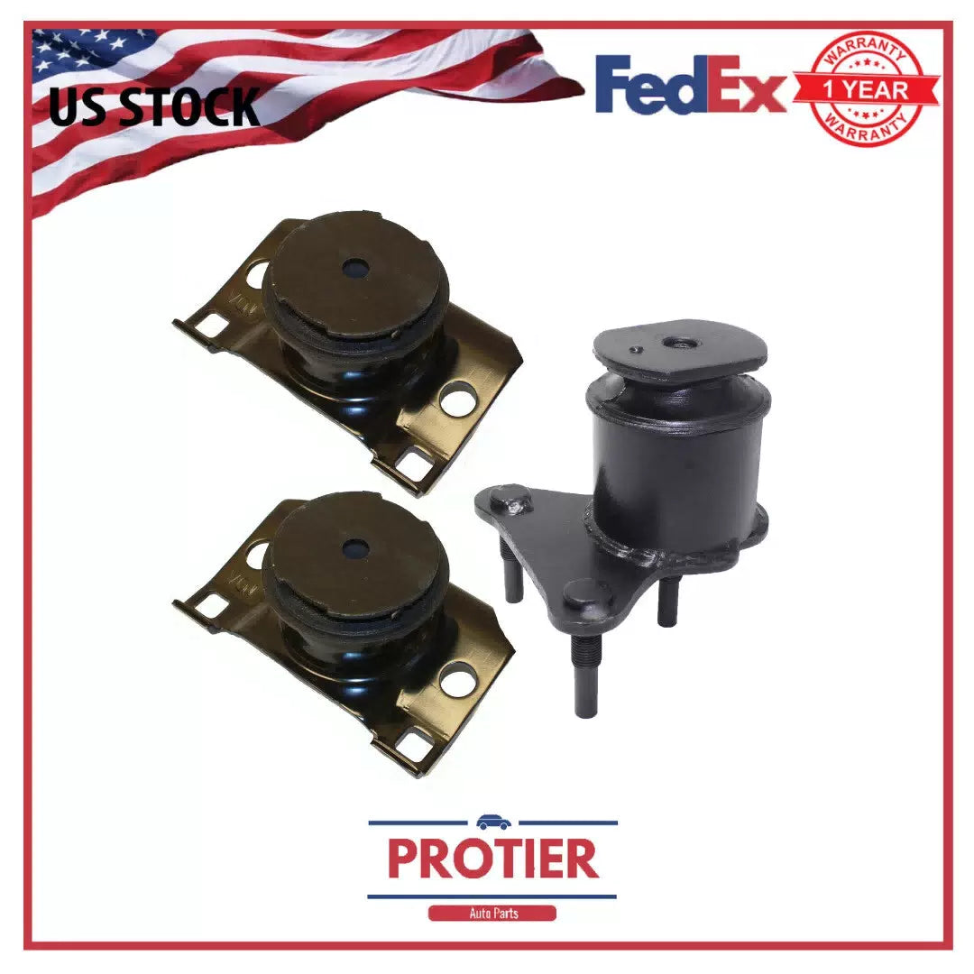 Engine & Trans Mount Set 3PCS for Nissan Sport Utility Pathfinder Xterra Nissan 6B93BC-57 [1]