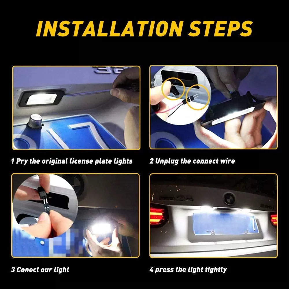 Error Free LED License Plate Light For BMW 325i 328i 335i 528i 535i X3 X5 EOA 6B93BC-57 [7]