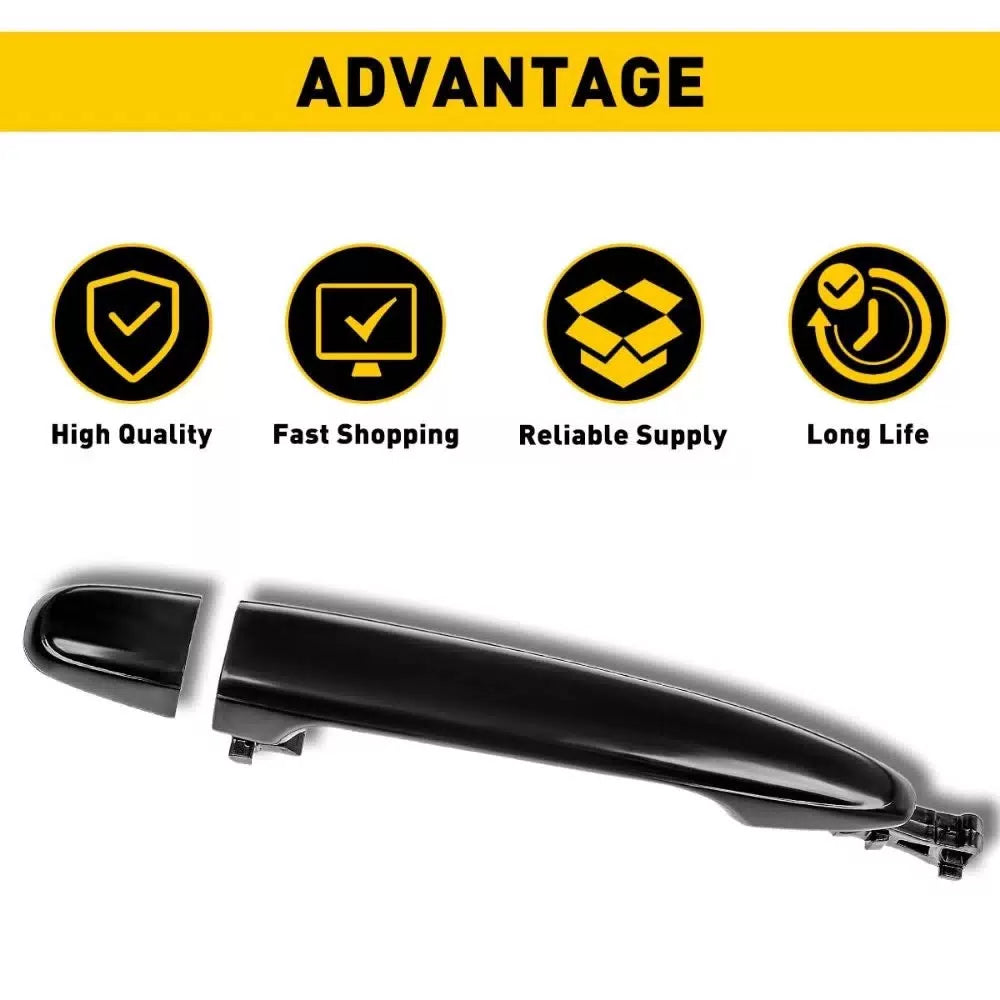 Exterior Door Handle For 2007-2011 Toyota Camry Rear Left or Right Outer Black A 6B93BC-57 [1]