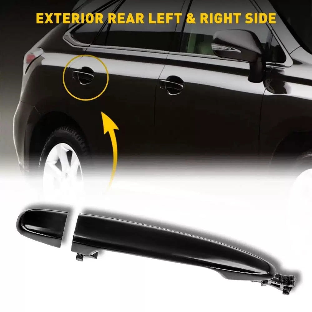 Exterior Door Handle For 2007-2011 Toyota Camry Rear Left or Right Outer Black A 6B93BC-57 [10]
