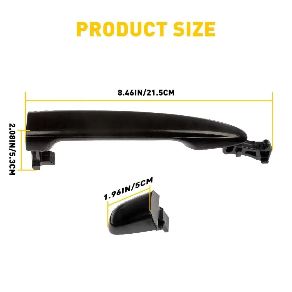 Exterior Door Handle For 2007-2011 Toyota Camry Rear Left or Right Outer Black A 6B93BC-57 [2]