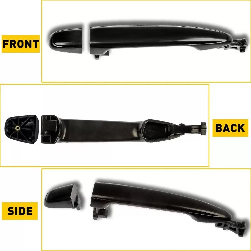 Exterior Door Handle For 2007-2011 Toyota Camry Rear Left or Right Outer Black A 6B93BC-57 [3]