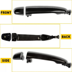 Exterior Door Handle For 2007-2011 Toyota Camry Rear Left or Right Outer Black A 6B93BC-57 [3]