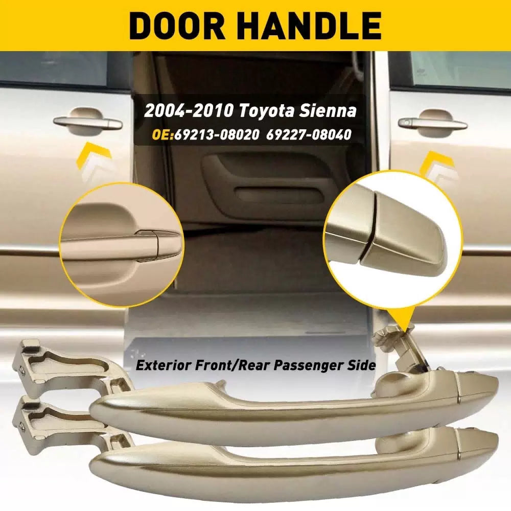 Exterior Door Handle Rear Left /Right For 2008 2009 Toyota Sienna 2004-2010 EOA 6B93BC-57 [10]