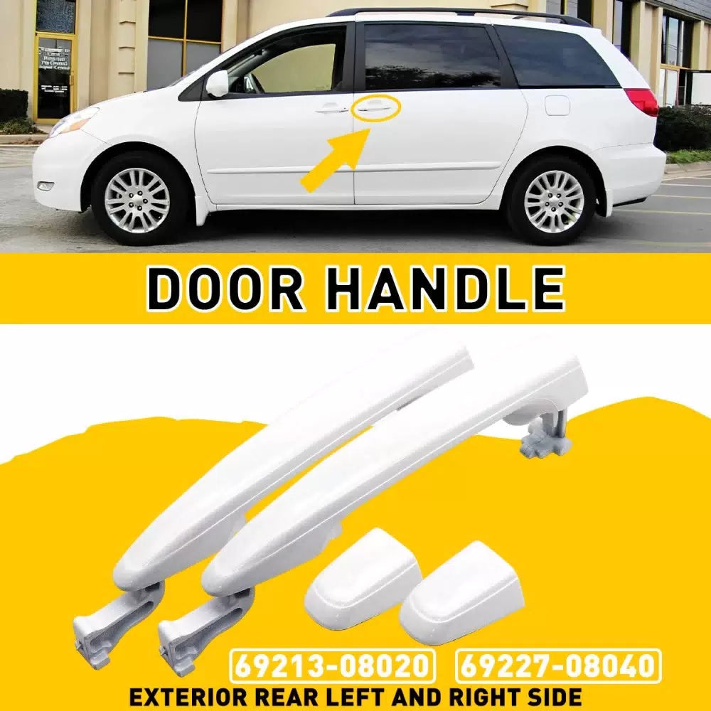 Exterior Door Handle Rear Left /Right For 2008 2009 Toyota Sienna 2004-2010 EOA 6B93BC-57 [1]