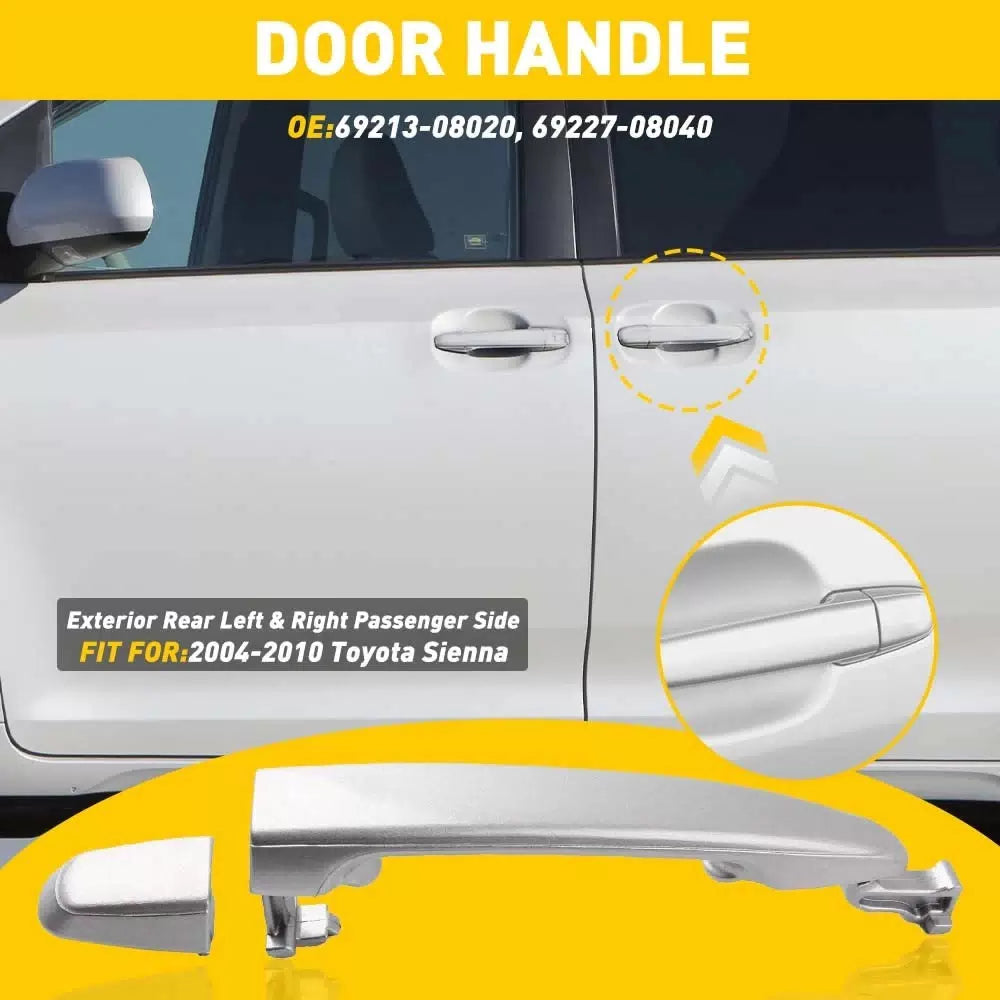 Exterior Door Handle Rear Left /Right For 2008 2009 Toyota Sienna 2004-2010 EOA 6B93BC-57 [2]