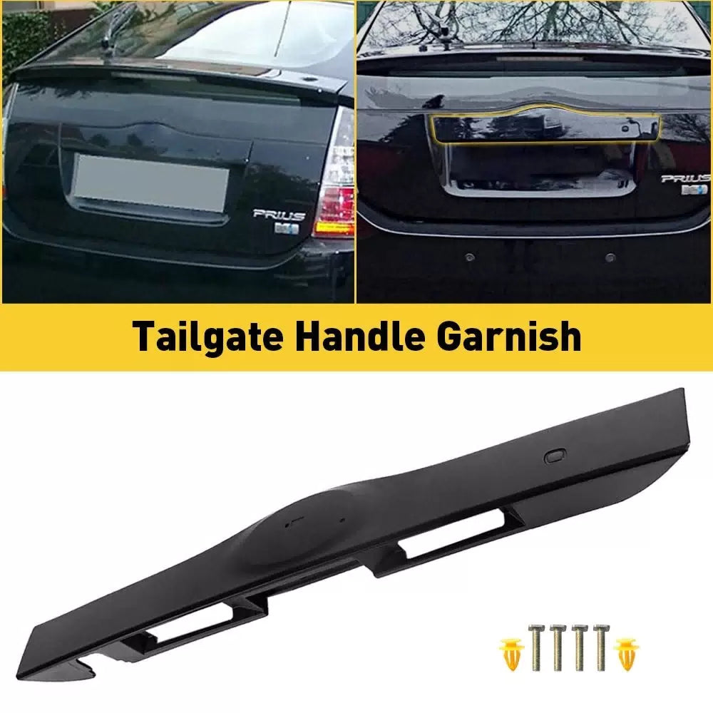 Exterior Tailgate For 2004-2009 Toyota Prius Liftgate Handle Garnish Trims Black 6B93BC-57 [11]