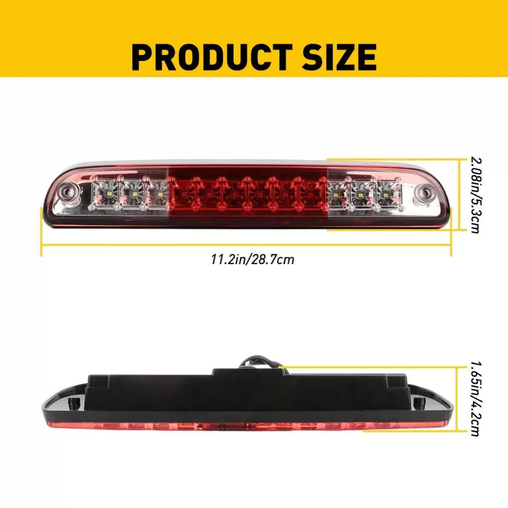 FITS FOR 1993-2011 FORD RANGER LED THIRD BRAKE LIGHT CARGO LAMP CLEAR RED LENS 6B93BC-57 [4]