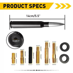 FIT CHEVY SILVERADO SIERRA BULLET ALUMINUM SHORT ANTENNA Heavy Black Silver EOA 6B93BC-57 [3]