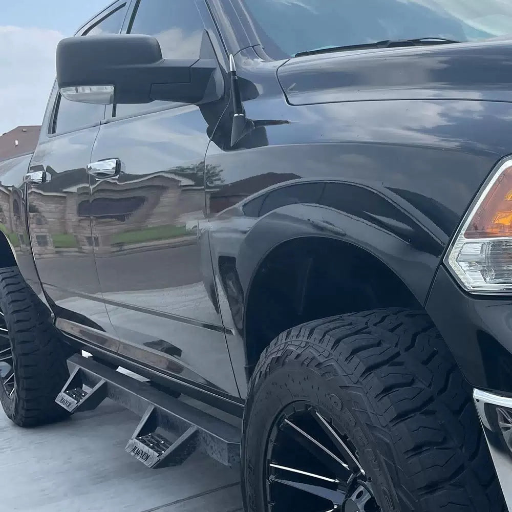 FIT CHEVY SILVERADO SIERRA BULLET ALUMINUM SHORT ANTENNA Heavy Black Silver EOA 6B93BC-57 [7]