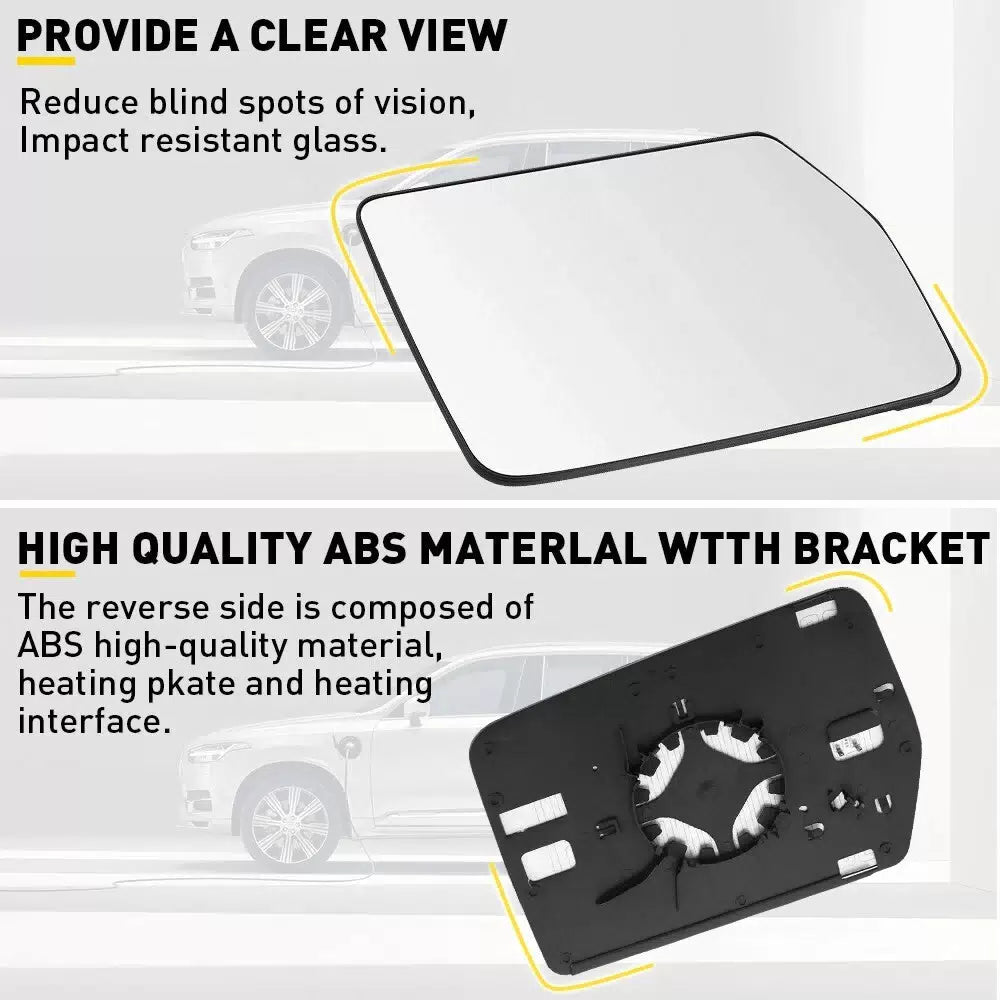 FIT FOR 2004-2010 FORD F-150 FRONT SIDE RIGHT LEFT MIRROR GLASS W/ BACKING PLATE 6B93BC-57 [10]