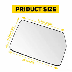 FIT FOR 2004-2010 FORD F-150 FRONT SIDE RIGHT LEFT MIRROR GLASS W/ BACKING PLATE 6B93BC-57 [2]